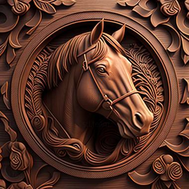 3D model Darley Arabian famous animal (STL)